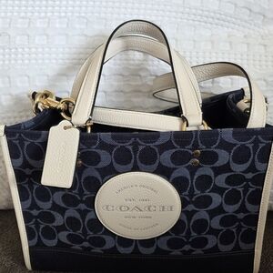 Coach Navy and Cream Women's Bag